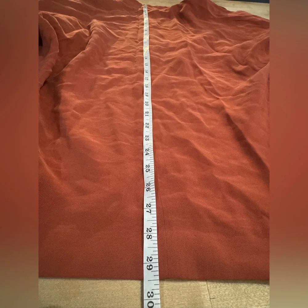 Mango Terracotta Open Front kimono style Jacket cardigan - Picture 5 of 6